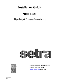 Thumbnail of document Manual - 528 High Temperature Pressure Transducer
